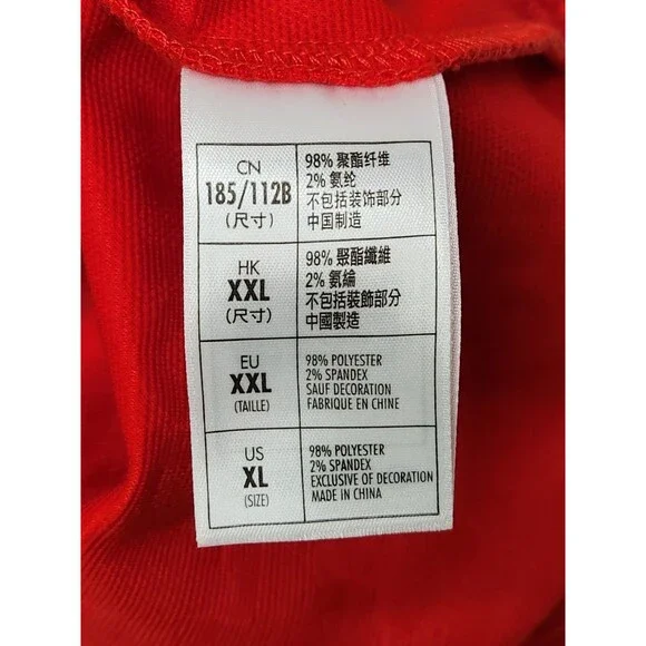 Disney Parks Jacket Men's XL Embroidered Spellout Disney World Full Zip‎ Red - Picture 7 of 7